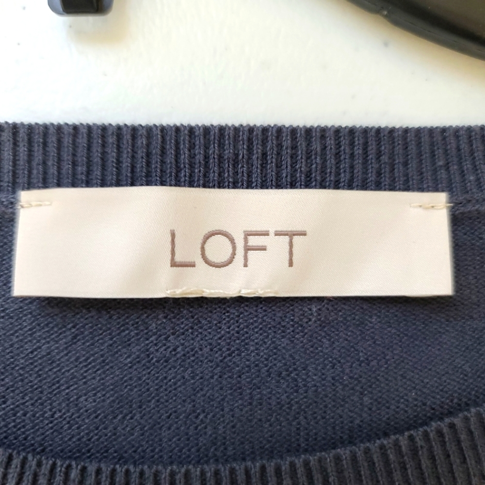 LOFT Elephant Boho Embroidered Lightweight Sweater - Picture 6 of 10